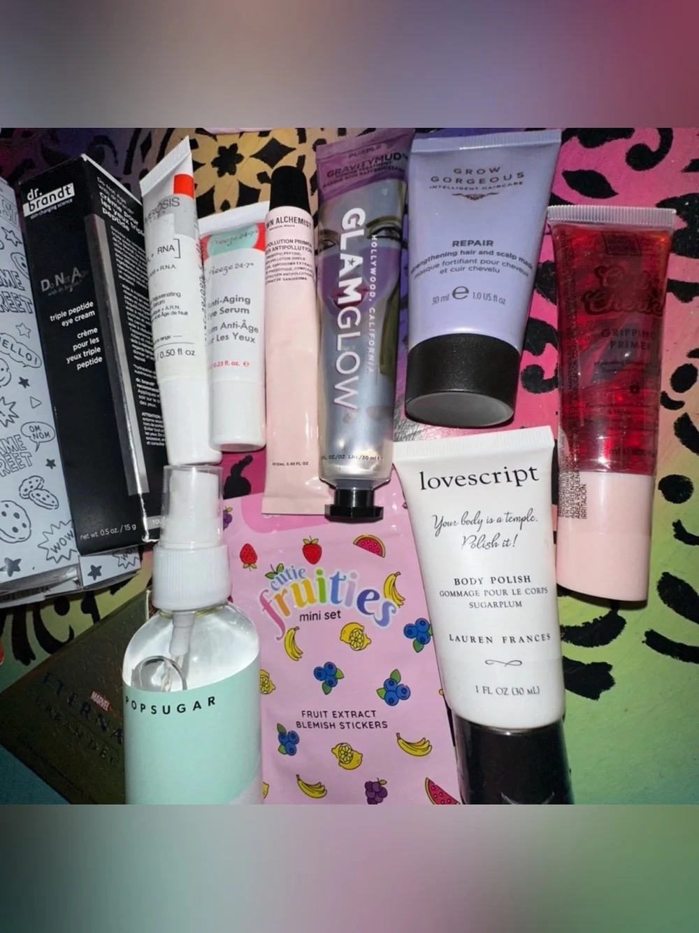 LOT OF 15–ALL NEW ITEMS MIXED BRANDS WITH SKIN CARE, EYE SHADOW STICKS, ETC